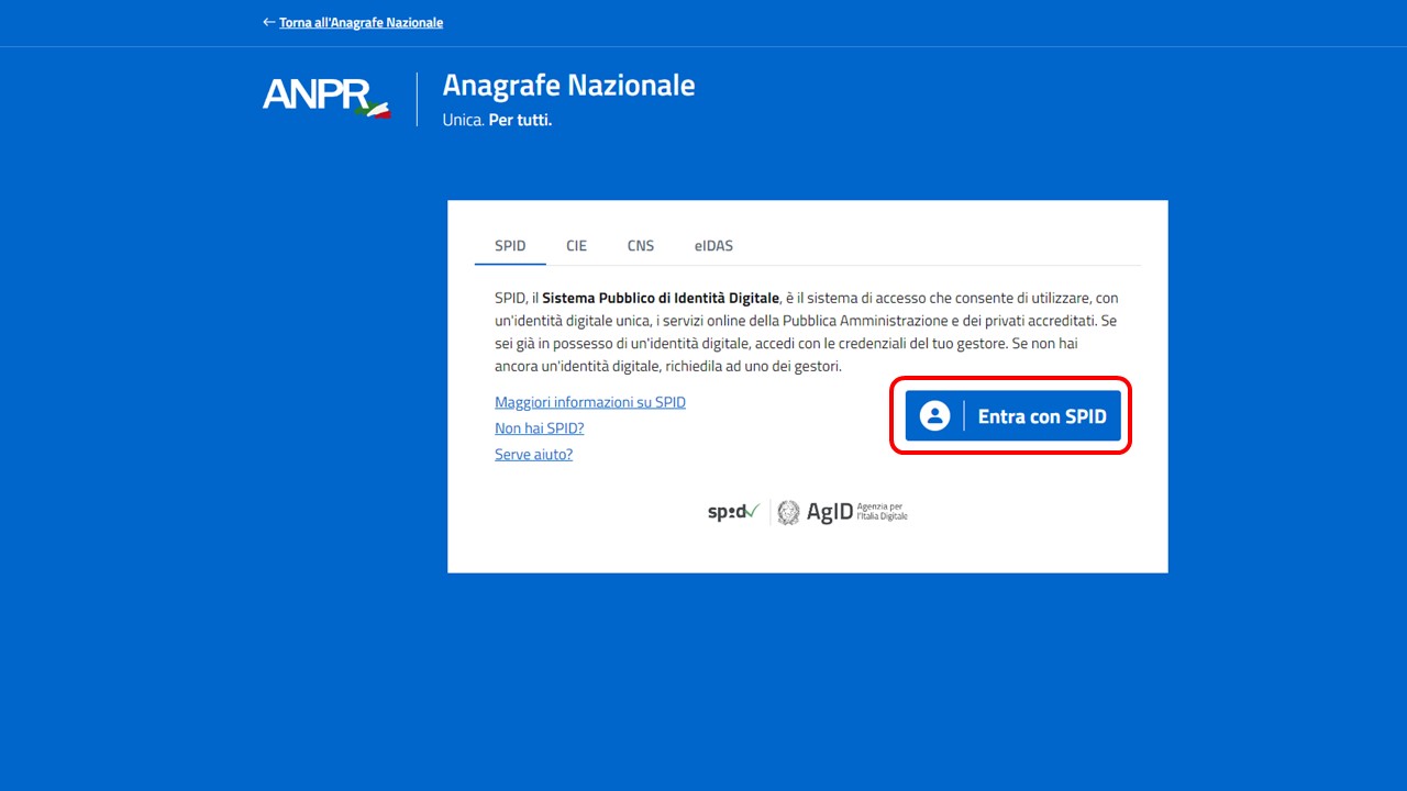 ANPR - autenticazione